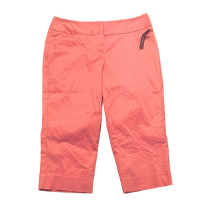 NWT Worthington Crop Length Pants 4 Pocket Style Coral Size 4